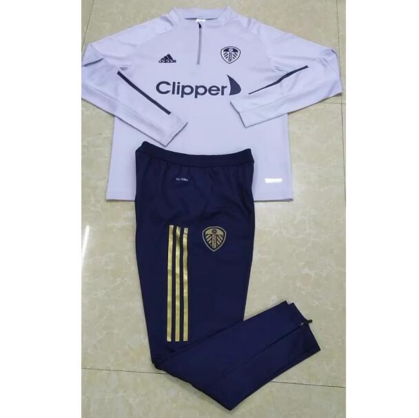 Leeds United Grey Training Kits Sweatshirt with Pants 2020/21